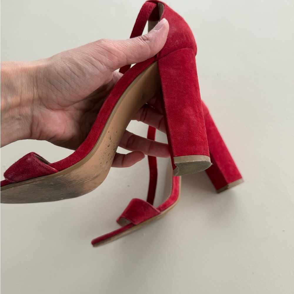 Steve Madden Red Women's Sandals Heels super comfortable